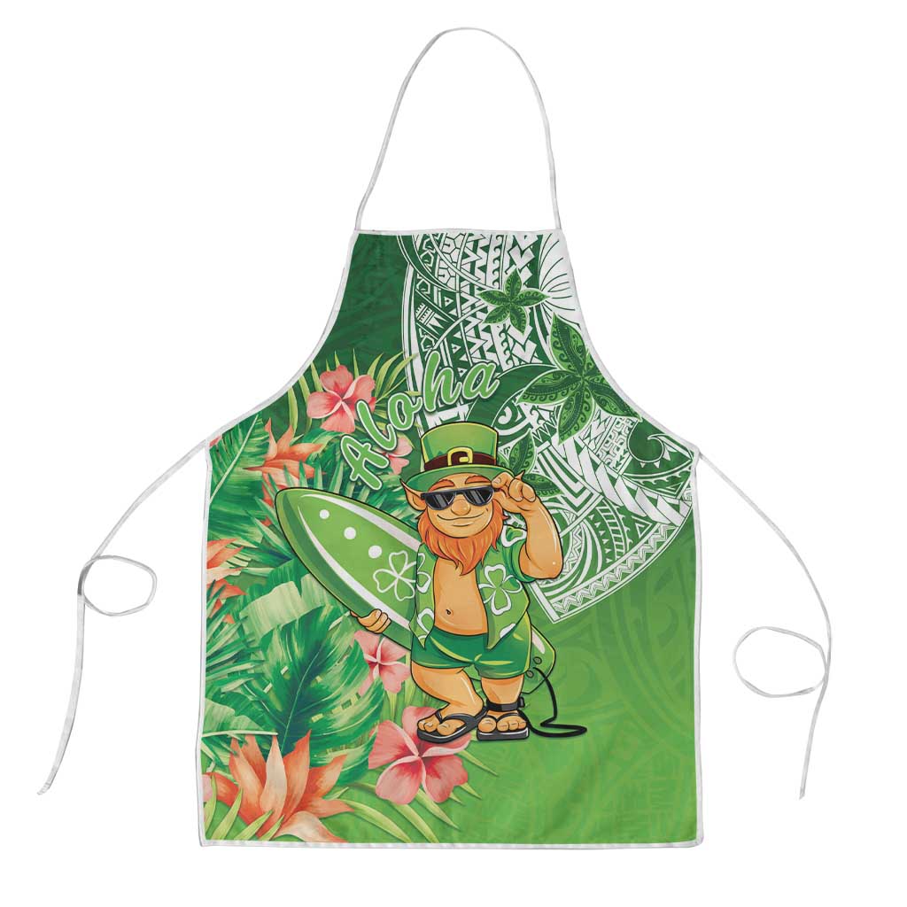 Aloha Hawaii St Patrick's Day Apron Polynesian Style