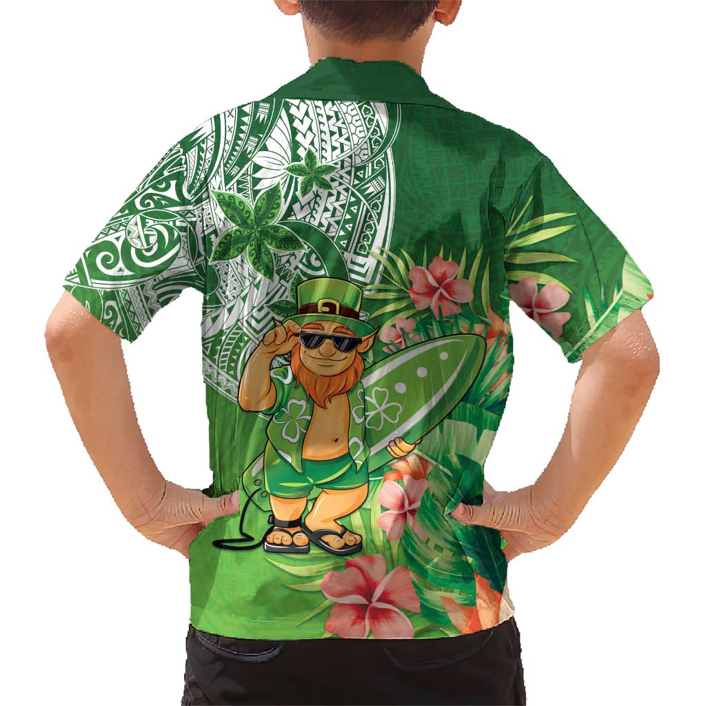 Aloha Hawaii St Patrick's Day Family Matching Mermaid Dress and Hawaiian Shirt Polynesian Style LT05 - Polynesian Pride