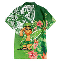 Aloha Hawaii St Patrick's Day Family Matching Off The Shoulder Long Sleeve Dress and Hawaiian Shirt Polynesian Style LT05 - Polynesian Pride