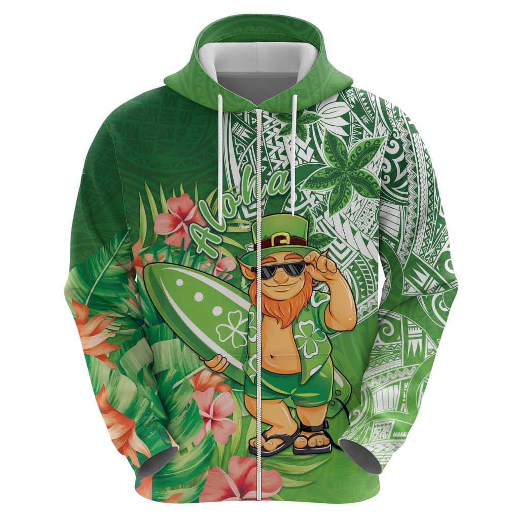 Aloha Hawaii St Patrick's Day Hoodie Polynesian Style LT05 - Polynesian Pride