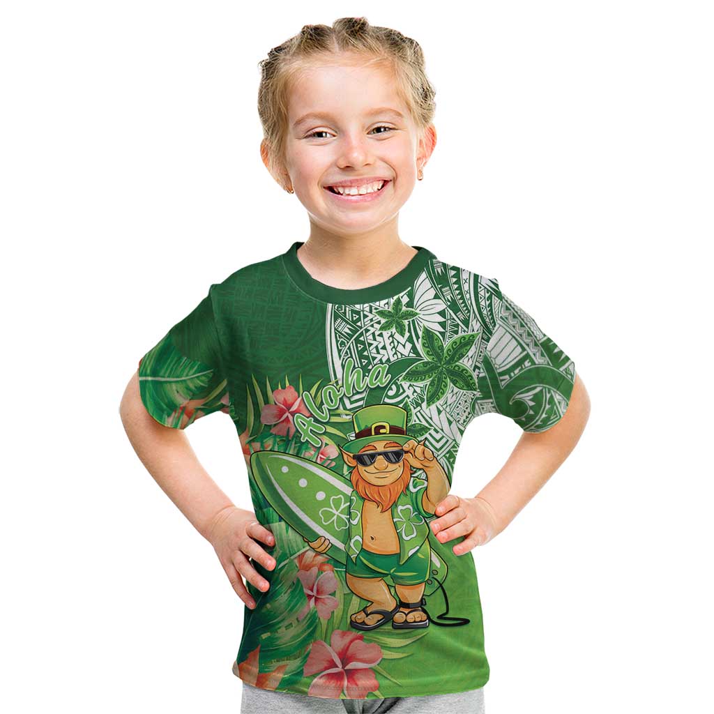 Aloha Hawaii St Patrick's Day Kid T Shirt Polynesian Style