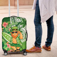 Aloha Hawaii St Patrick's Day Luggage Cover Polynesian Style