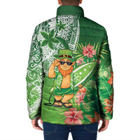 Aloha Hawaii St Patrick's Day Padded Jacket Polynesian Style LT05 - Polynesian Pride