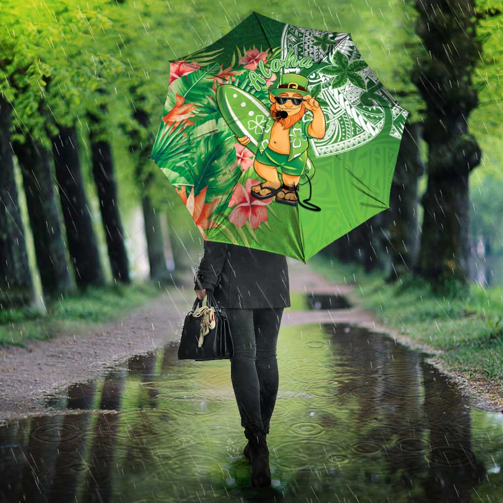 Aloha Hawaii St Patrick's Day Umbrella Polynesian Style LT05 - Polynesian Pride