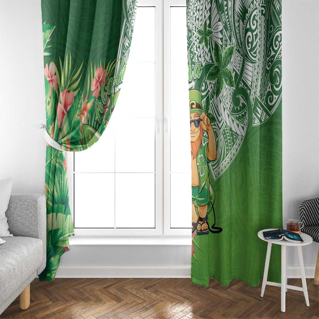 Aloha Hawaii St Patrick's Day Window Curtain Polynesian Style LT05 - Polynesian Pride