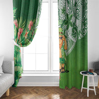 Aloha Hawaii St Patrick's Day Window Curtain Polynesian Style LT05 - Polynesian Pride