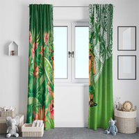Aloha Hawaii St Patrick's Day Window Curtain Polynesian Style LT05 - Polynesian Pride