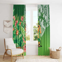 Aloha Hawaii St Patrick's Day Window Curtain Polynesian Style LT05 - Polynesian Pride