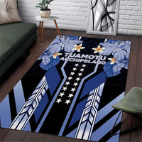 French Polynesia Tuamotu Archipelago Area Rug Polynesian Pattern Unique Style LT05 Navy - Polynesian Pride