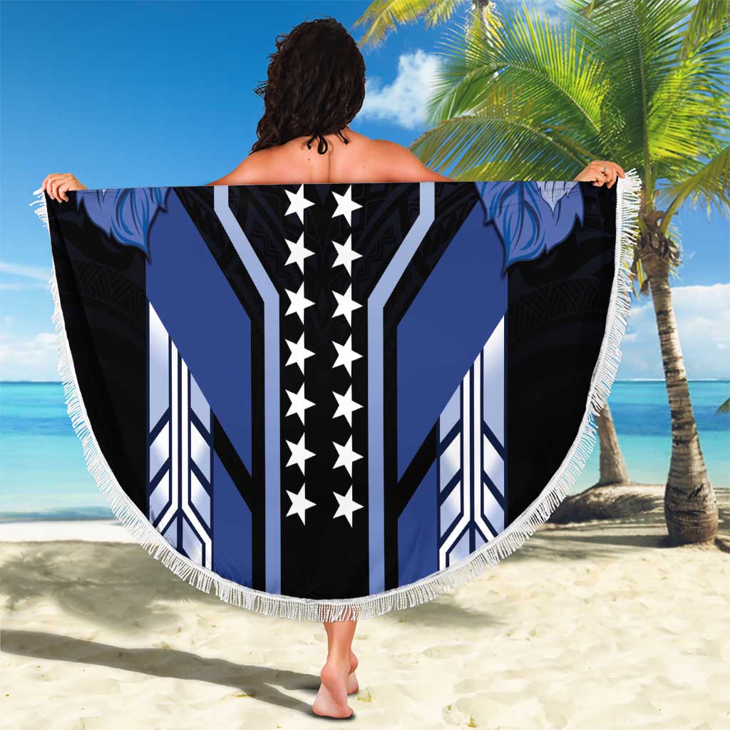 French Polynesia Tuamotu Archipelago Beach Blanket Polynesian Pattern Unique Style