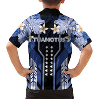 French Polynesia Tuamotu Archipelago Family Matching Off The Shoulder Long Sleeve Dress and Hawaiian Shirt Polynesian Pattern Unique Style