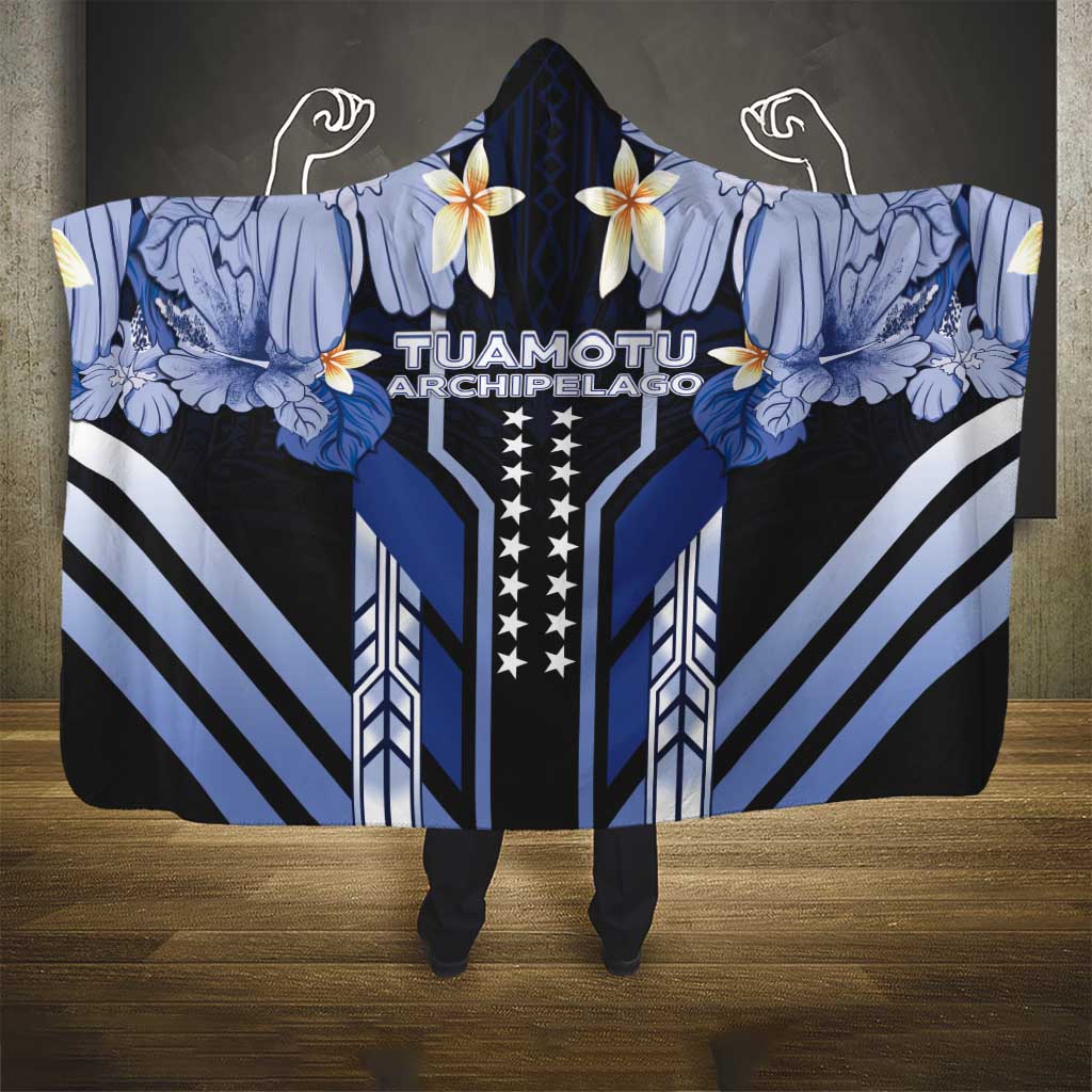 French Polynesia Tuamotu Archipelago Hooded Blanket Polynesian Pattern Unique Style