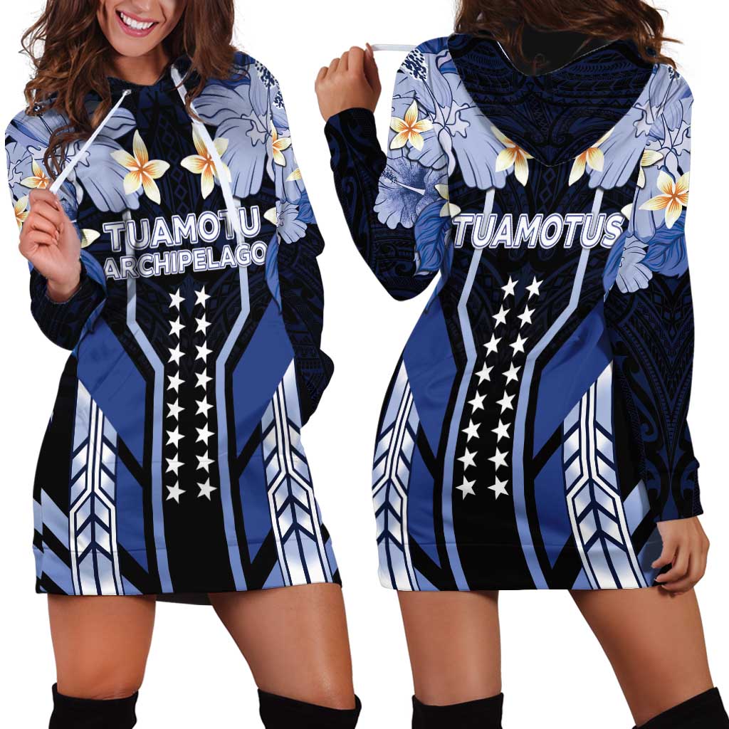 French Polynesia Tuamotu Archipelago Hoodie Dress Polynesian Pattern Unique Style