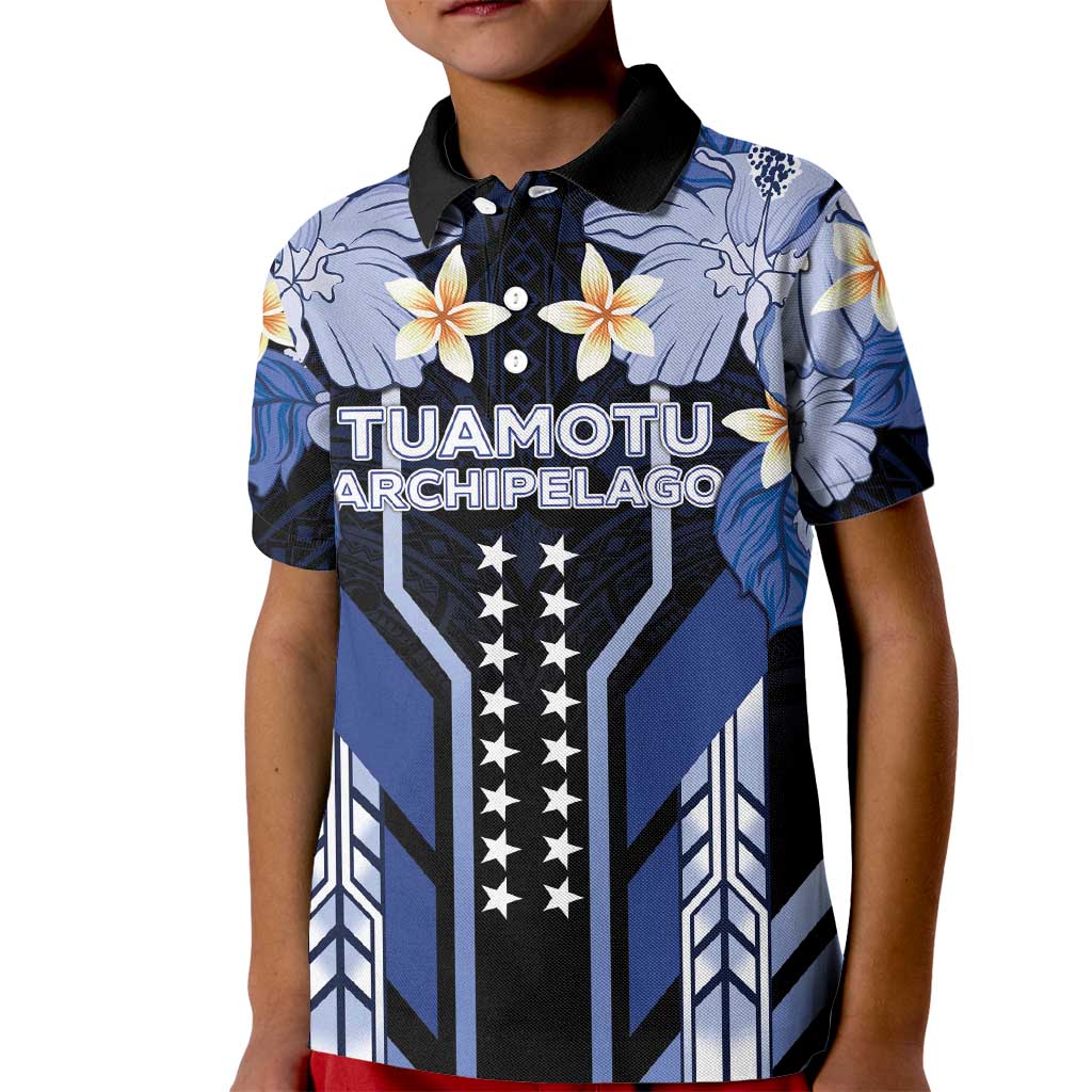 French Polynesia Tuamotu Archipelago Kid Polo Shirt Polynesian Pattern Unique Style
