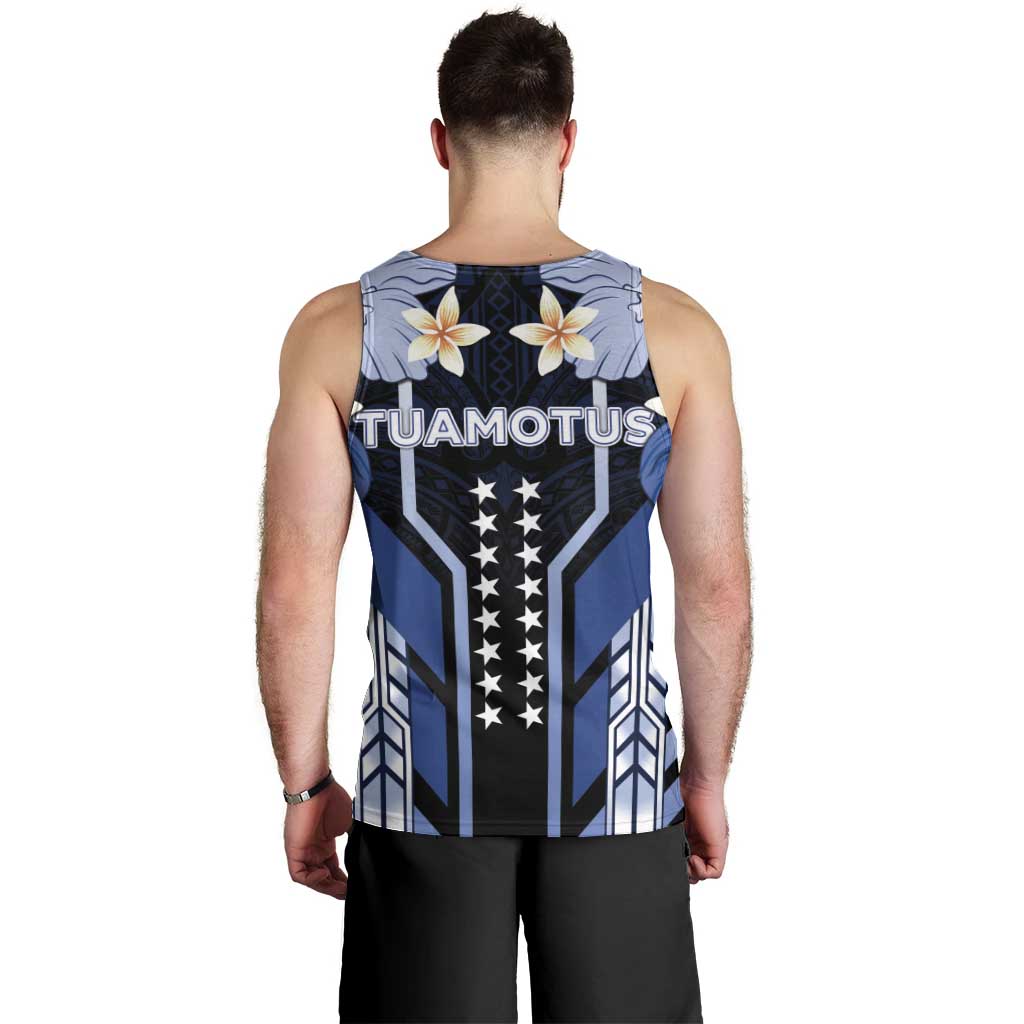 French Polynesia Tuamotu Archipelago Men Tank Top Polynesian Pattern Unique Style