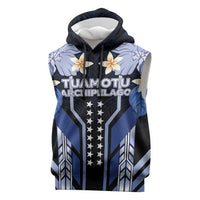 French Polynesia Tuamotu Archipelago Sleeveless Hoodie Polynesian Pattern Unique Style