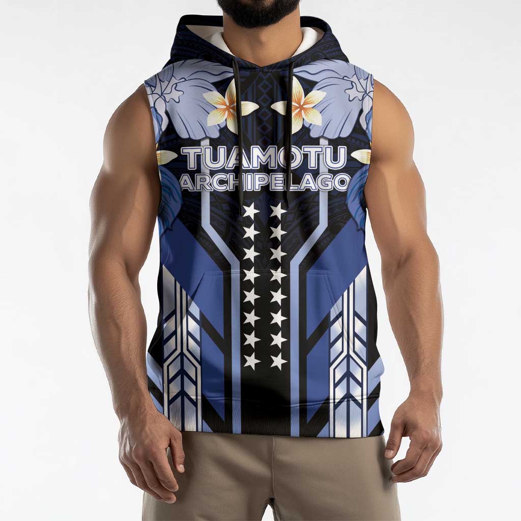 French Polynesia Tuamotu Archipelago Sleeveless Hoodie Polynesian Pattern Unique Style