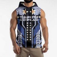 French Polynesia Tuamotu Archipelago Sleeveless Hoodie Polynesian Pattern Unique Style