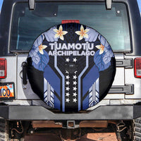 French Polynesia Tuamotu Archipelago Spare Tire Cover Polynesian Pattern Unique Style LT05 Navy - Polynesian Pride
