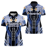 French Polynesia Tuamotu Archipelago Women Polo Shirt Polynesian Pattern Unique Style