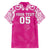 New Zealand Fern Women Rugby Custom Family Matching Long Sleeve Bodycon Dress and Hawaiian Shirt Pink Maori Pattern