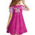 New Zealand Fern Women Rugby Custom Family Matching Mermaid Dress and Hawaiian Shirt Pink Maori Pattern