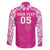 New Zealand Fern Women Rugby Custom Family Matching Mermaid Dress and Hawaiian Shirt Pink Maori Pattern