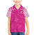 New Zealand Fern Women Rugby Custom Family Matching Mermaid Dress and Hawaiian Shirt Pink Maori Pattern