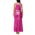 New Zealand Fern Women Rugby Custom Family Matching Tank Maxi Dress and Hawaiian Shirt Pink Maori Pattern