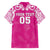 New Zealand Fern Women Rugby Custom Hawaiian Shirt Pink Maori Pattern