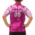 New Zealand Fern Women Rugby Custom Hawaiian Shirt Pink Maori Pattern