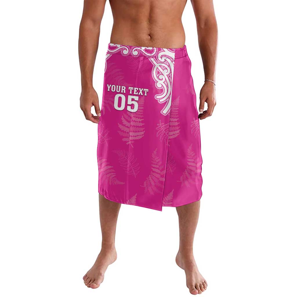 New Zealand Fern Women Rugby Custom Lavalava Pink Maori Pattern