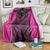 New Zealand Fern Rugby Blanket Pink Maori Pattern