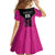 New Zealand Fern Rugby Custom Family Matching Mermaid Dress and Hawaiian Shirt Pink Maori Pattern