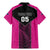 New Zealand Fern Rugby Custom Family Matching Mermaid Dress and Hawaiian Shirt Pink Maori Pattern