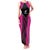 New Zealand Fern Rugby Custom Family Matching Tank Maxi Dress and Hawaiian Shirt Pink Maori Pattern
