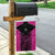 New Zealand Fern Rugby Garden Flag Pink Maori Pattern