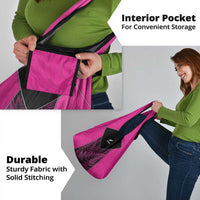 New Zealand Fern Rugby Grocery Bag Pink Maori Pattern