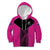 New Zealand Fern Rugby Custom Kid Hoodie Pink Maori Pattern