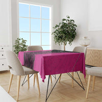 New Zealand Fern Rugby Tablecloth Pink Maori Pattern