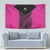 New Zealand Fern Rugby Tapestry Pink Maori Pattern