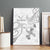 Brain Cancer Awareness Canvas Wall Art Ribbon Polynesian Pattern