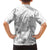 Personalised Brain Cancer Awareness Family Matching Short Sleeve Bodycon Dress and Hawaiian Shirt Ribbon Polynesian Pattern