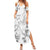 Personalised Brain Cancer Awareness Family Matching Summer Maxi Dress and Hawaiian Shirt Ribbon Polynesian Pattern