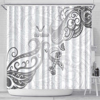 Brain Cancer Awareness Shower Curtain Ribbon Polynesian Pattern LT05 - Polynesian Pride