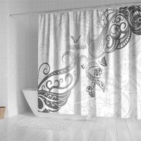 Brain Cancer Awareness Shower Curtain Ribbon Polynesian Pattern LT05 - Polynesian Pride