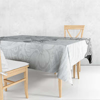 Brain Cancer Awareness Tablecloth Ribbon Polynesian Pattern