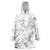 Personalised Brain Cancer Awareness Wearable Blanket Hoodie Ribbon Polynesian Pattern