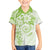 Polynesian Pattern With Plumeria Flowers Family Matching Puletasi and Hawaiian Shirt Lime Green