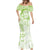 Polynesian Pattern With Plumeria Flowers Mermaid Dress Lime Green